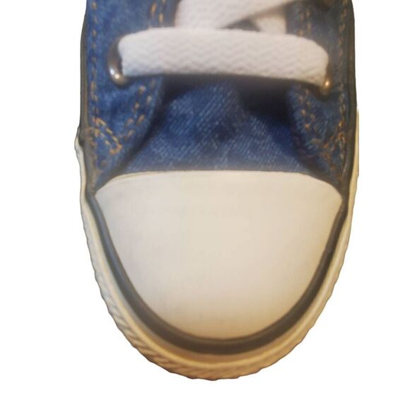 Converse Chuck Taylors Denim Leopard Mid High Sneakers Shoes W/ Zip Original Siz - Picture 5 of 11